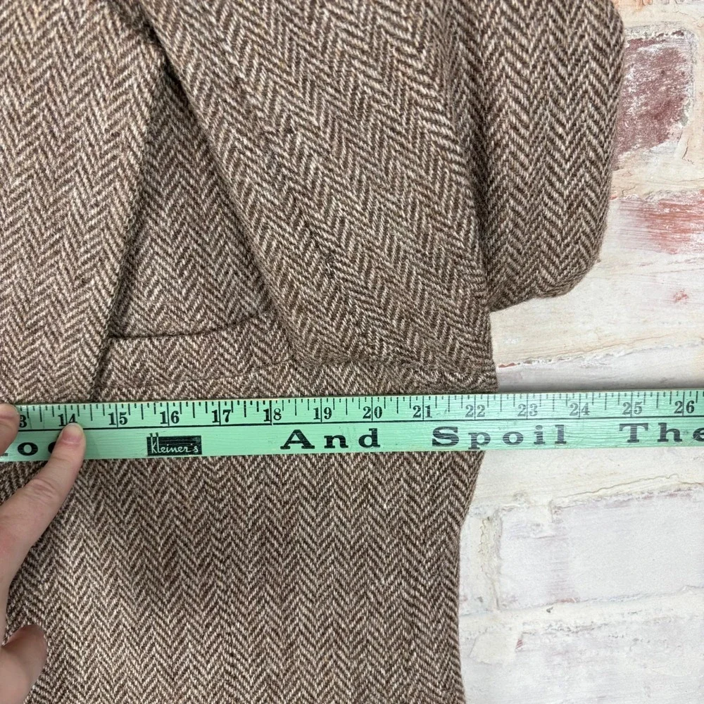 Harris Tweed 100% Scottish Wool Blazer Herringbone Heritage Tailored Old Money